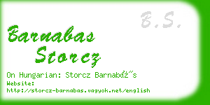 barnabas storcz business card